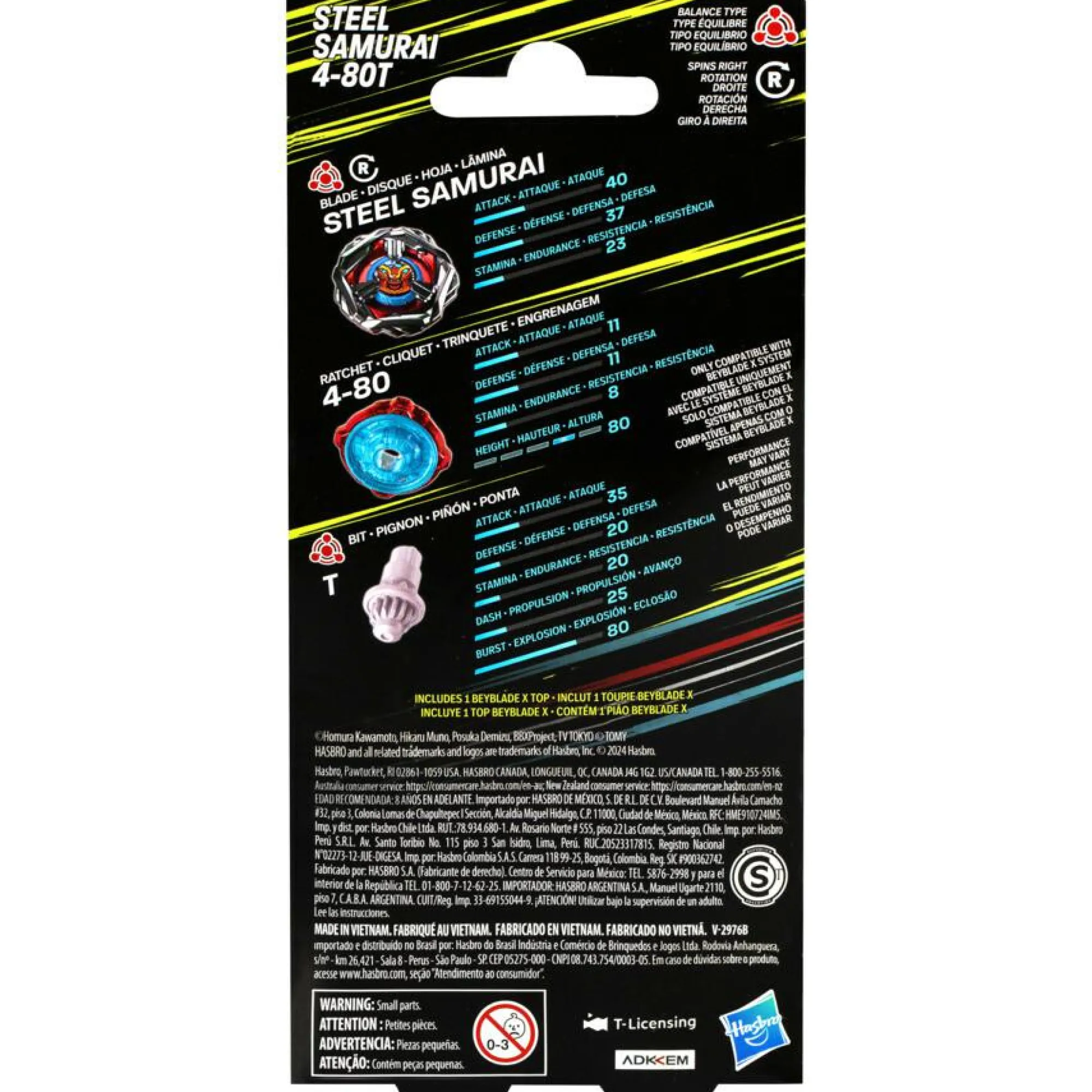 BEYBLADE Hasbro x, booster single top, assortimento di trottole , inclusa 1 trottola x> Action Figures