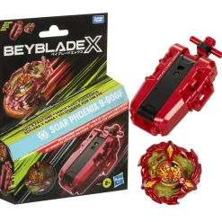 BEYBLADE Hasbro x, deluxe launcher e top, confezione con lanciatore e trottola deluxe> Action Figures