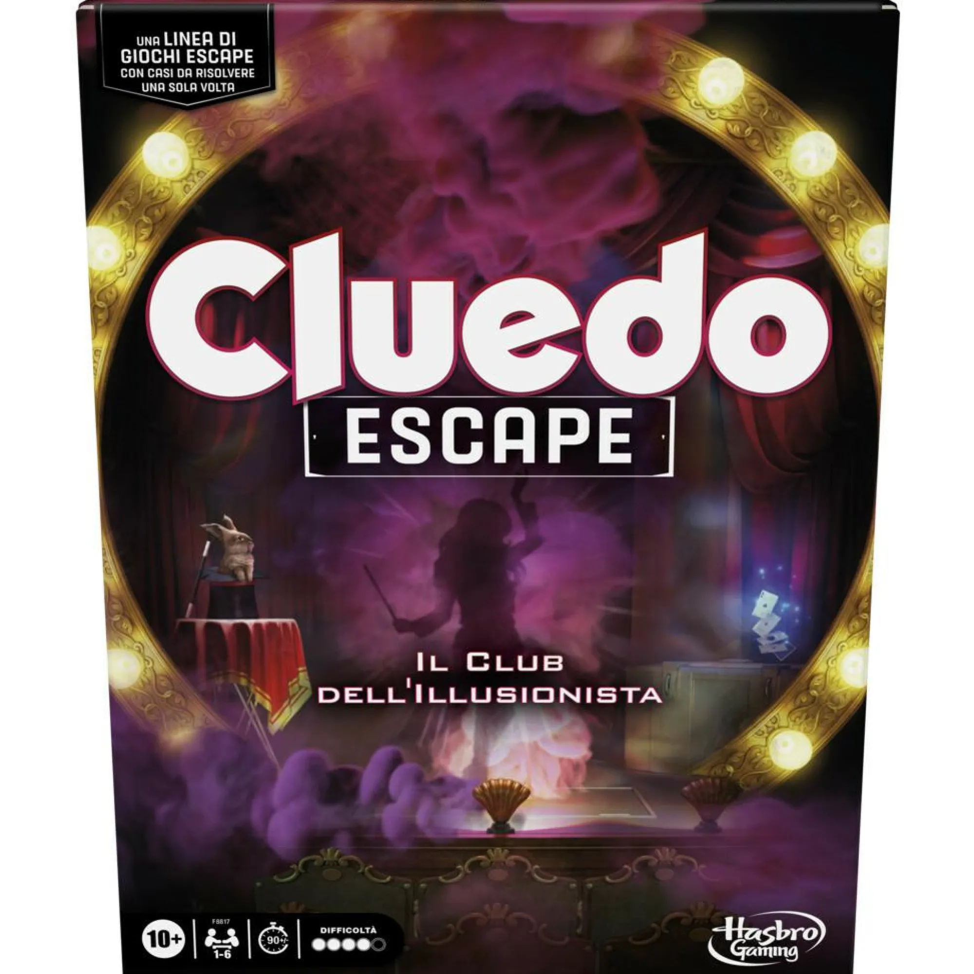 HASBRO GAMING – cluedo escape il club dell’illusionista, gioco di mistero in versione escape room> Giochi Da Tavolo Per Adulti E Carte Collezionabili|Giochi Escape Room Ed Enigmi