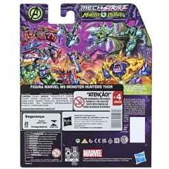 Avengers Hasbro marvel mech strike, monster hunters thor, action figure in scala da 15 cm, per bambini dai 4 anni in su> Action Figures