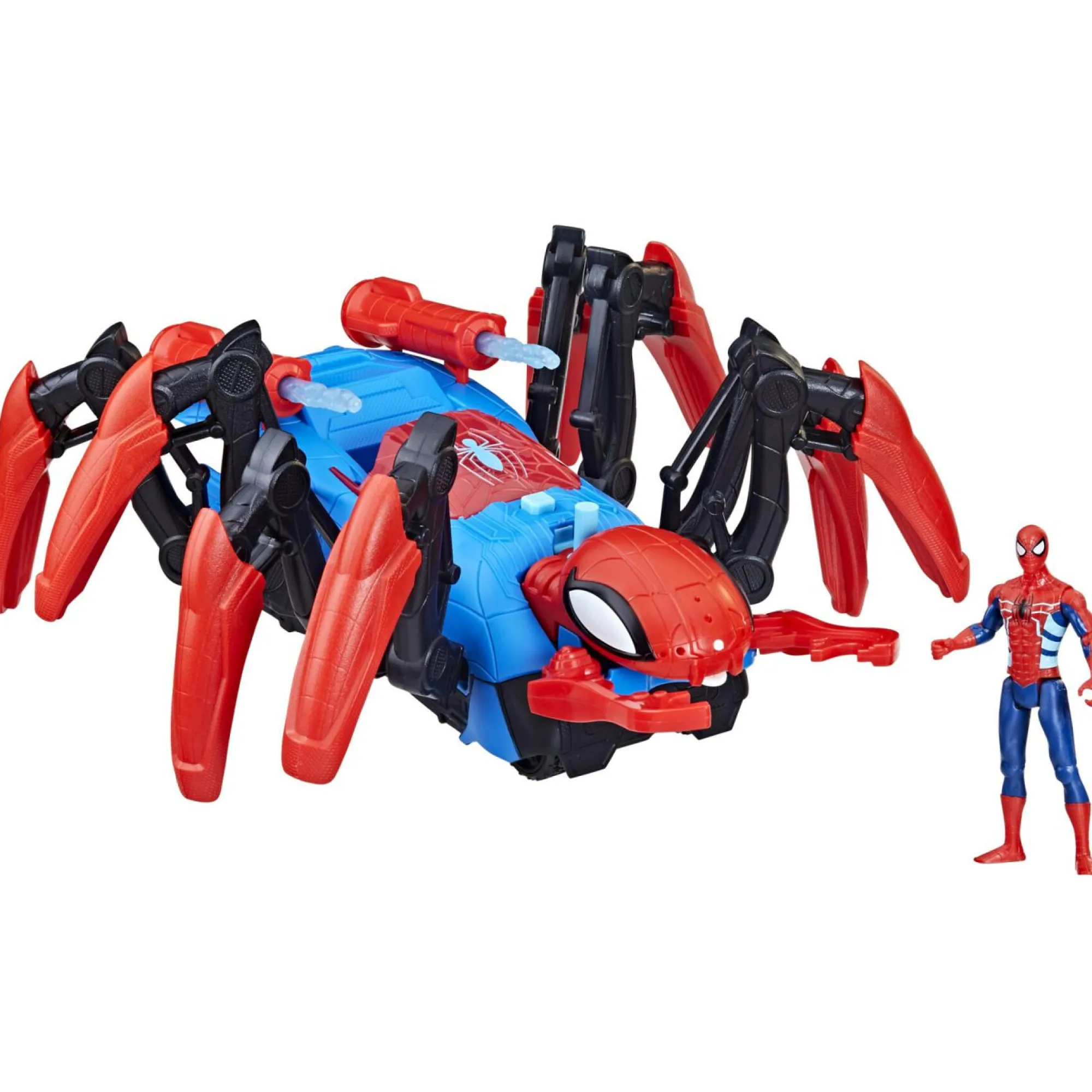 MARVEL Hasbro , spider-man, crawl ‘n blast spider, dai 4 anni in su, lancia ragnatele e acqua> Action Figures