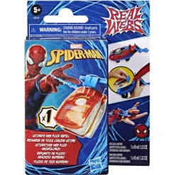 Spiderman Hasbro marvel spider-man, real webs refill pack, ricarica di fluido ragnatela real webs, da usare con il blaster giocattolo real webs><noscript><img width=