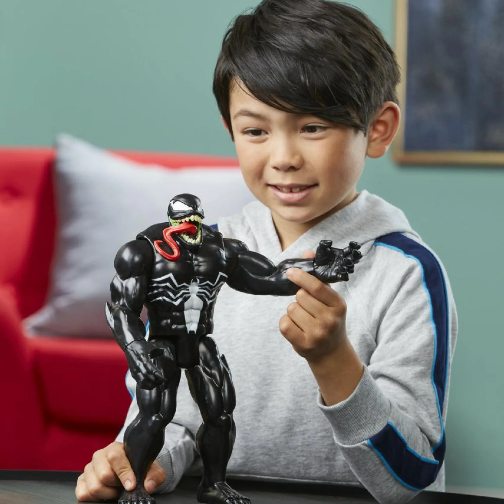 MARVEL Hasbro spider-man titan hero series – venom deluxe, action figure da 30 cm> Action Figures