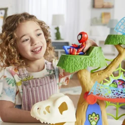 SPIDEY Hasbro marvel e i suoi fantastici amici, la casa sull’albero di , playset con action figure dino-webs> Action Figures