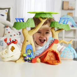 SPIDEY Hasbro marvel e i suoi fantastici amici, la casa sull’albero di , playset con action figure dino-webs><noscript><img width=