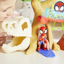 SPIDEY Hasbro marvel e i suoi fantastici amici, la casa sull’albero di , playset con action figure dino-webs><noscript><img width=