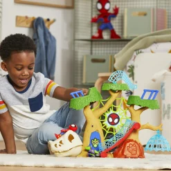 SPIDEY Hasbro marvel e i suoi fantastici amici, la casa sull’albero di , playset con action figure dino-webs><noscript><img width=