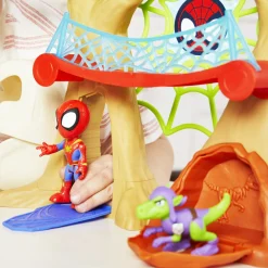 SPIDEY Hasbro marvel e i suoi fantastici amici, la casa sull’albero di , playset con action figure dino-webs><noscript><img width=