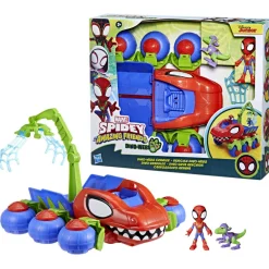 SPIDEY Hasbro marvel e i suoi fantastici amici, veicolo dino-webs, playset con vicolo dino-webs e supereroi> Action Figures