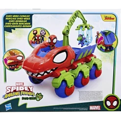 SPIDEY Hasbro marvel e i suoi fantastici amici, veicolo dino-webs, playset con vicolo  dino-webs e supereroi><noscript><img width=