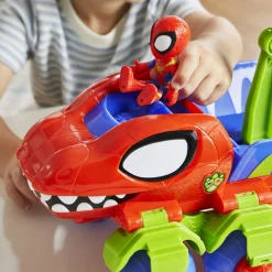 SPIDEY Hasbro marvel e i suoi fantastici amici, veicolo dino-webs, playset con vicolo  dino-webs e supereroi><noscript><img width=