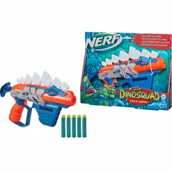 NERF Hasbro dinosquad – stegosmash (blaster con supporto per 4 dardi, design stegosauro spinoso, include 5 dardi elite)> Giochi Di Abilità E Sport