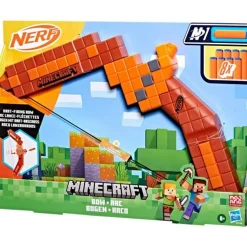 NERF Hasbro minecraft bow dart blaster – include 8 dardi n1> Giochi Di Abilità E Sport