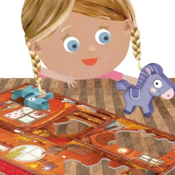 HEADU – montessori first puzzle the farm> Puzzle Per Bambini