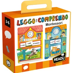 HEADU – leggo e comprendo montessori – gioco educativo 3-6 anni> Primi Apprendimenti