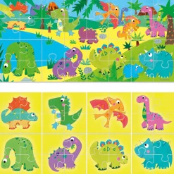 HEADU – puzzle 8+1 dinosaurs> Puzzle Per Bambini