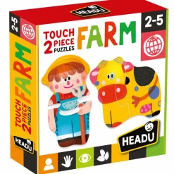 HEADU – touch 2 pieces puzzles farm> Puzzle Per Bambini