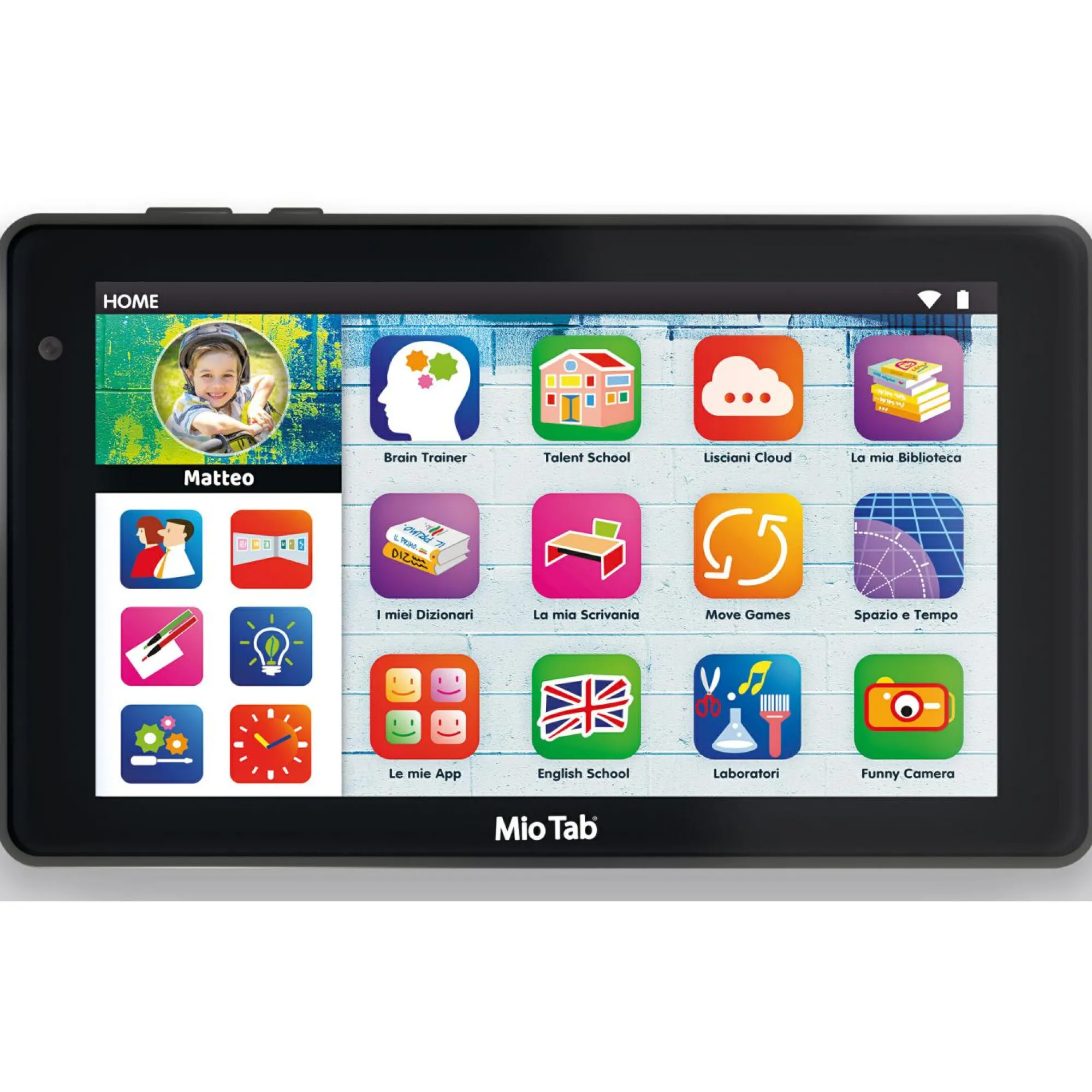 LISCIANI Hi tech educativo mio tab 7” evolution pro ” – tablet mio tab 32 gb con 300+ app educative- android 14 – design slim e bumper in silicone> Tablet E Giochi Interattivi