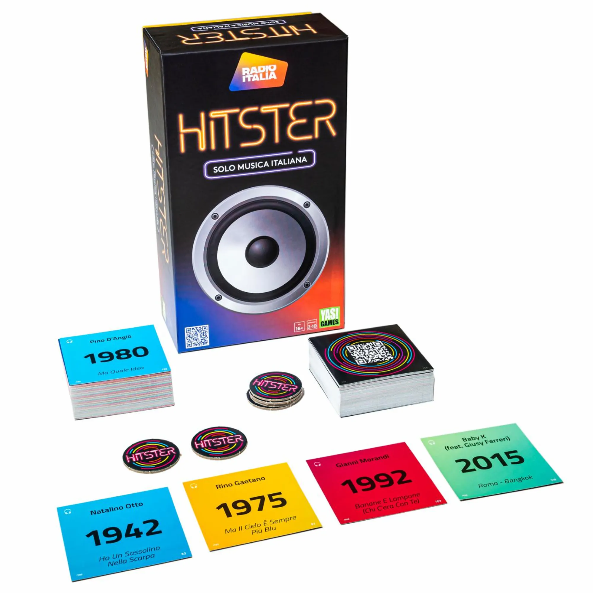 ROCCO GIOCATTOLI Hitster radio italia – yas!games – l’unico in italiano> Giochi Da Tavolo Per Adulti E Carte Collezionabili|Giochi In Scatola Per Famiglia