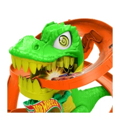 Hot Wheels city – t-rex battaglia infuocata, pista stazione dei pompieri con dinosauro occhi rotanti e camion><noscript><img width=