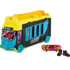 Hot Wheels skate – bus trasformabile tony hawk, diventa uno skatepark, fingerboard e scarpine da skate incluse><noscript><img width=