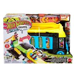 Hot Wheels skate – bus trasformabile tony hawk, diventa uno skatepark, fingerboard e scarpine da skate incluse><noscript><img width=
