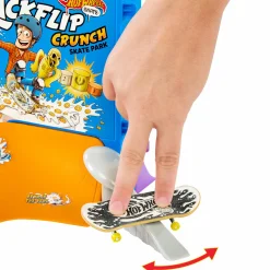 Hot Wheels skate – ciotola per cereali da skate di tony hawk, playset a tema cereali con 1 fingerboard e 1 paio di scarpine da skate><noscript><img width=