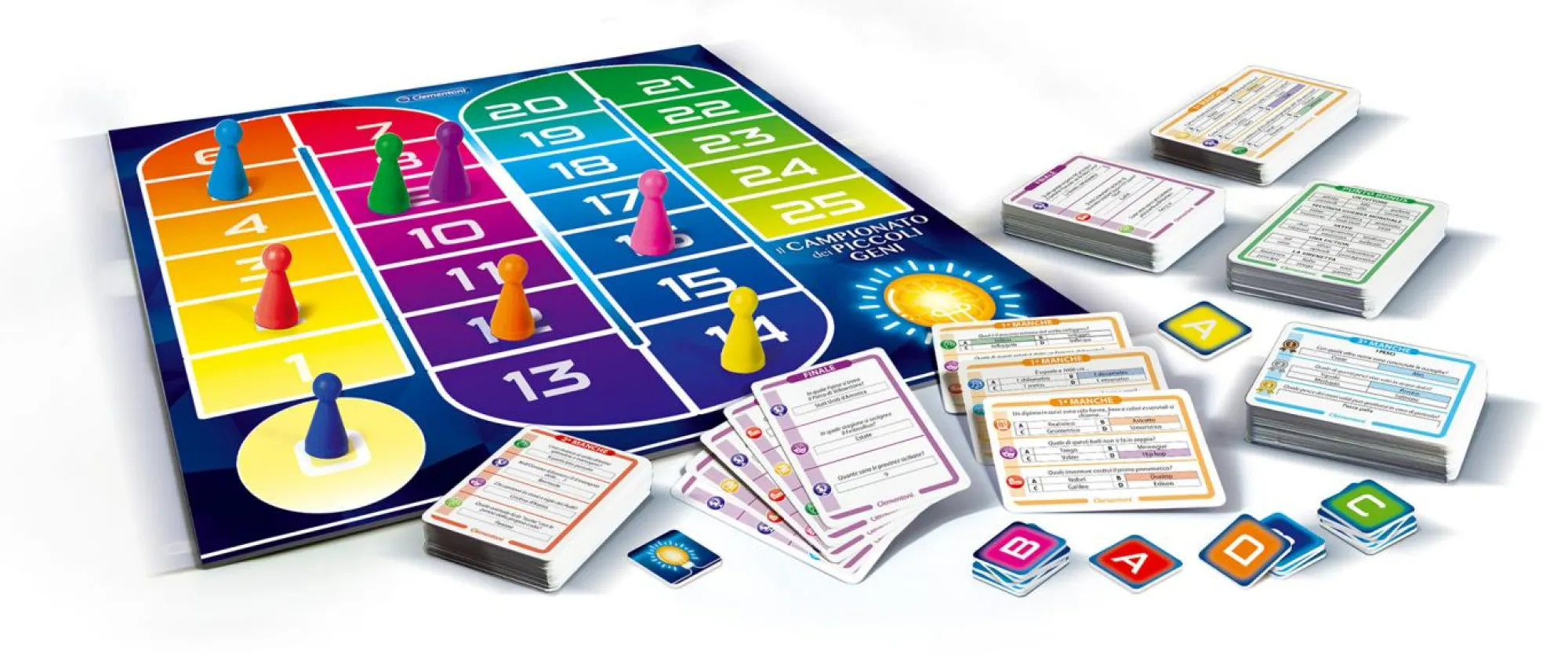 CLEMENTONI Il campionato dei piccoli geni – il gioco da tavolo educativo per sfide divertenti in famiglia – 8 anni+ – 2-8 giocatori> Giochi Di Società Per Bambini