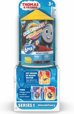 Il trenino thomas – collezione misteriosa locomotive color reveal, include 1 trenino a spinta, 2 vagoni merci e 2 pezzi di carico a sorpresa, 3+ anni, hnp80><noscript><img width=
