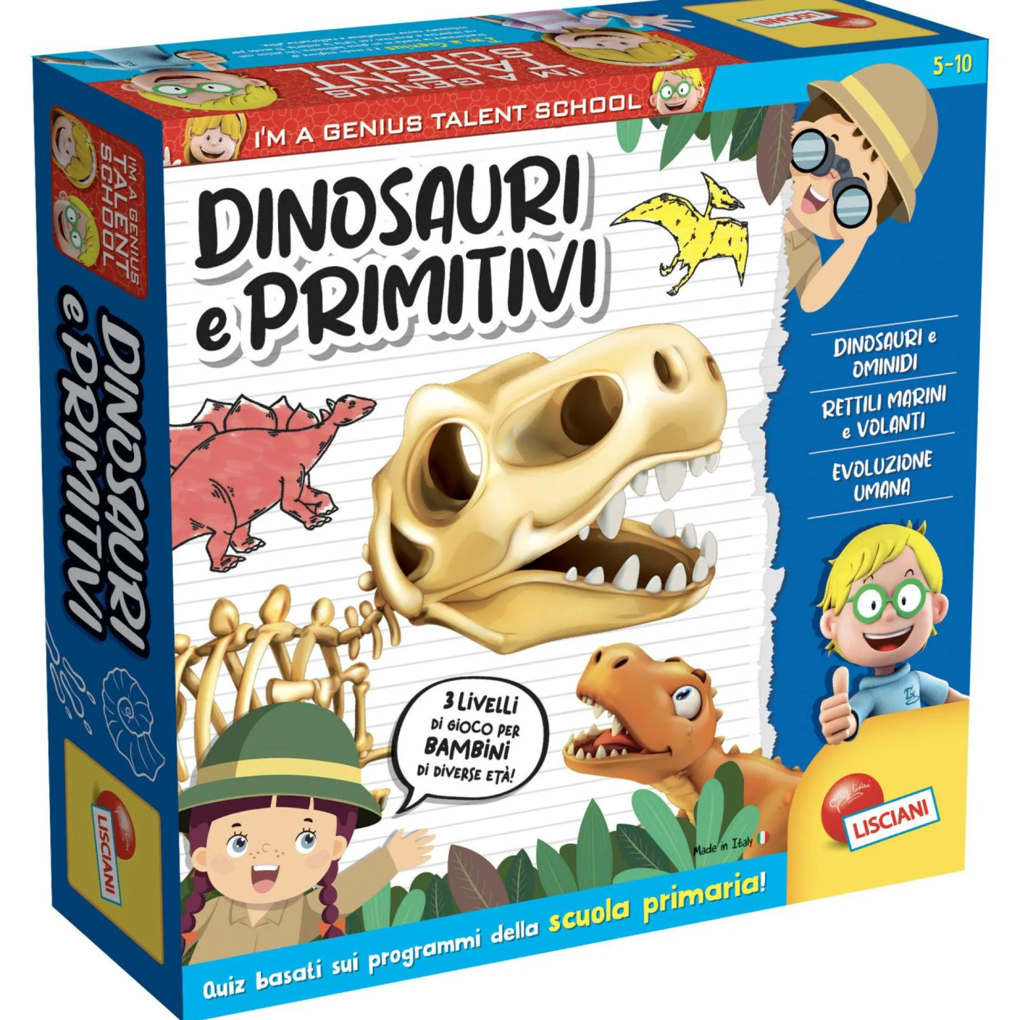 LISCIANI I’m a genius dinosauri e primitivi> Primi Apprendimenti