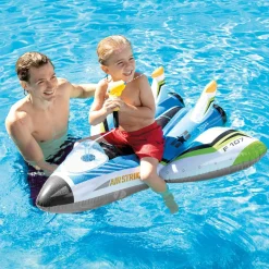 INTEX – cavalcabile aquascooter con pistola ad acqua, multicolore, 117×117 cm><noscript><img width=