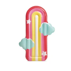 INTEX – materassino mare gonfiabile rainbow con nuvole, multicolore, 175x117x20 cm> Gonfiabili Per Bambini