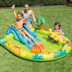 INTEX –  play center dinosauri piscina gonfiabile, multicolore, 191x152x58 cm> Gonfiabili Per Bambini