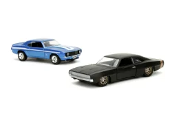 Jada – fast and furious twin pack in scala 1:32 camaro 1969 + dodge charger widebody> Modellini Veicoli In Scala