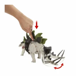 Jurassic World – predatori giganti stegosauro, dinosauro di grandi dimensioni con mossa d’attacco e attrezzatura di tracciamento, per gioco classico e digitale, giocattolo, 4+ anni, hlp24><noscript><img width=