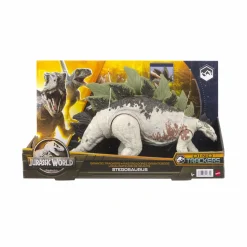 Jurassic World – predatori giganti stegosauro, dinosauro di grandi dimensioni con mossa d’attacco e attrezzatura di tracciamento, per gioco classico e digitale, giocattolo, 4+ anni, hlp24><noscript><img width=