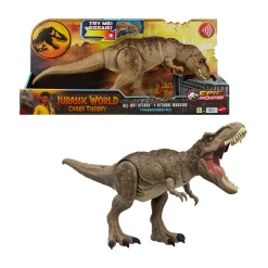 Jurassic World – t-rex attacco selvaggio, dinosauro con aculei evoluti e mossa d’attacco furioso, morso e ruggito> Action Figures