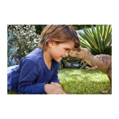 Jurassic World – t-rex attacco selvaggio, dinosauro con aculei evoluti e mossa d’attacco furioso, morso e ruggito> Action Figures