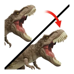 Jurassic World – t-rex attacco selvaggio, dinosauro con aculei evoluti e mossa d’attacco furioso, morso e ruggito><noscript><img width=