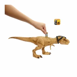 Jurassic World – t-rex caccia e divora, dinosauro action figure con azione d’attacco doppio morso, suoni e attrezzatura di tracciamento, 4+ anni, hnt62><noscript><img width=