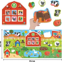 HEADU La mucca come fa montessori.la mia prima fattoria didattica e sonora. designed in italy> Primi Apprendimenti