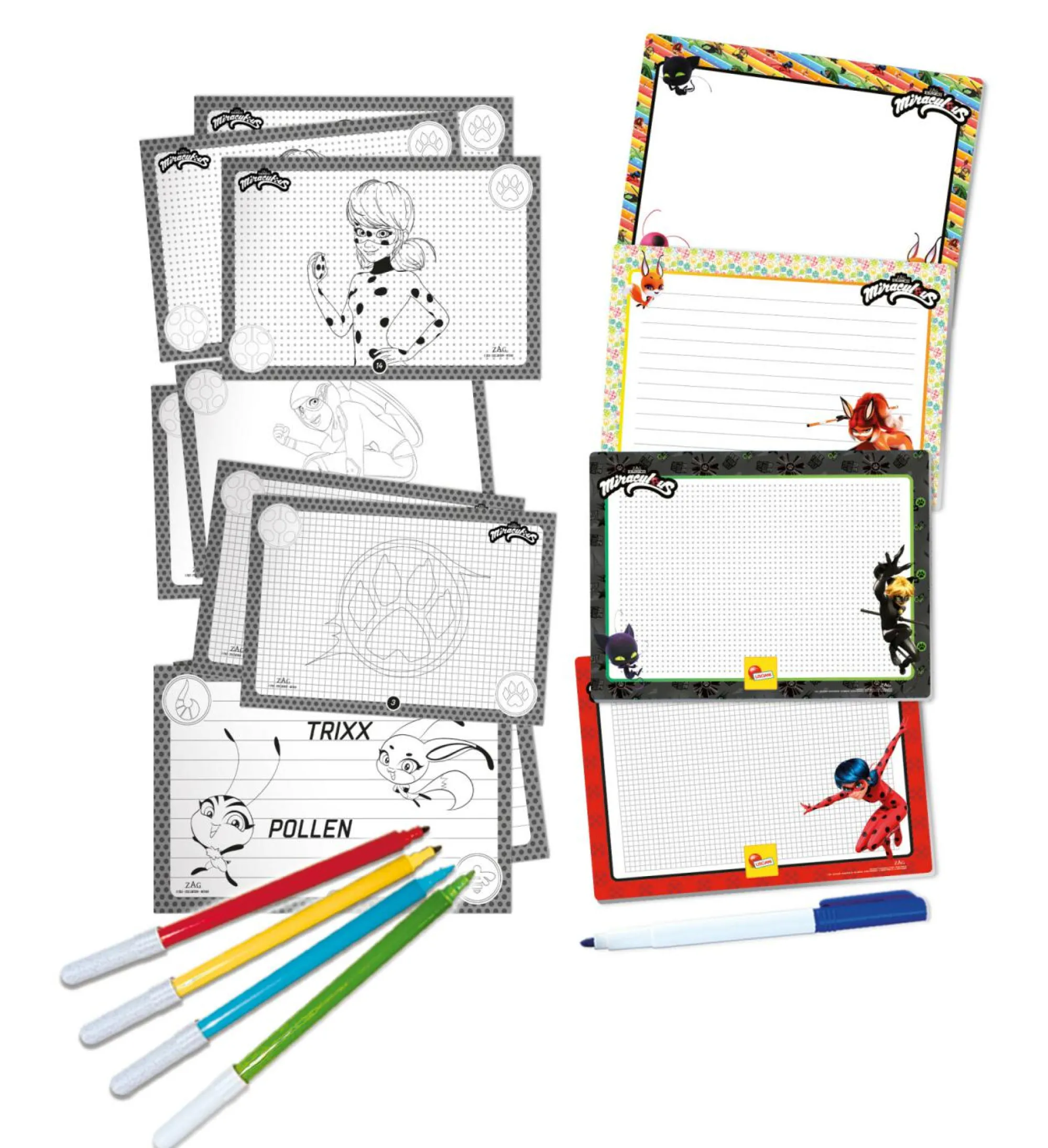 LISCIANI Ladybug drawing school> Kit Artistici E Pittura