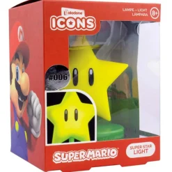 Super Mario Lampada paladone icons stella – illuminazione da collezione> Gadget E Idee Regalo Per Adulti|Gadget