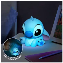 Disney Stitch Lampada silicone 15 cm – design iconico con licenza ufficiale, alimentazione usb, accessorio decorativo per collezionisti> Gadget E Idee Regalo Per Adulti|Gadget