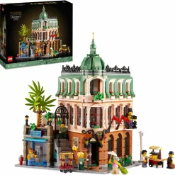 Lego 10297 boutique hotel, set modellini da costruire per adulti, edificio modulare da collezione con 7 minifigure> Costruzioni Per Adulti|Mattoncini