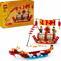 Lego 40678 calendario festivo, giochi creativi per bambini, 2 opzioni di costruzione, regalo per fan delle tradizioni cinesi> Mattoncini