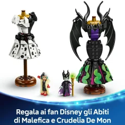 Disney Lego | 43262 abiti di malefica e crudelia de mon, giochi fantasy per  bambini 9+ anni con espositore e 2 mini bamboline><noscript><img width=