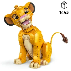 Lego ǀ disney 43247 giovane simba, re leone, modellino da costruire snodabile per adulti da collezione, idea regalo lui o lei> Costruzioni Per Adulti|Mattoncini