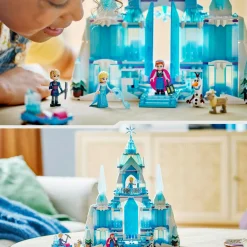 Lego ǀ disney 43244 il palazzo di ghiaccio di elsa, modellino da costruire di castello giocattolo, giochi per bambini 6+><noscript><img width=
