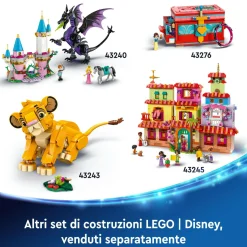 Lego ǀ disney 43244 il palazzo di ghiaccio di elsa, modellino da costruire di castello giocattolo, giochi per bambini 6+><noscript><img width=